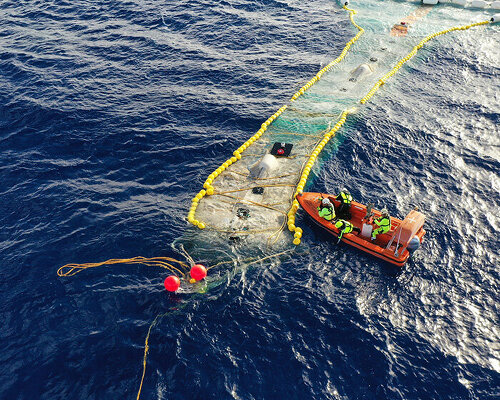 the ocean cleanup tests its massive system 002 to great success