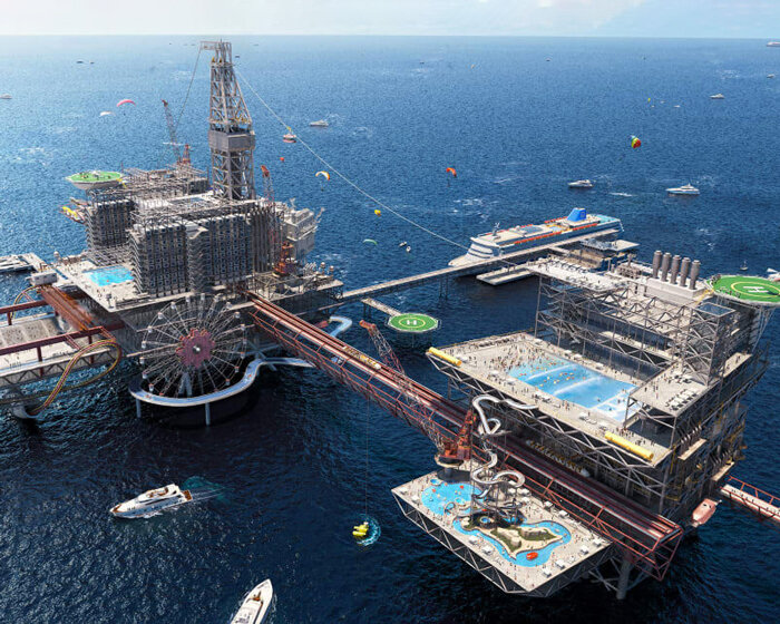 saudi arabia announces plans to build an offshore oil rig theme park and resort