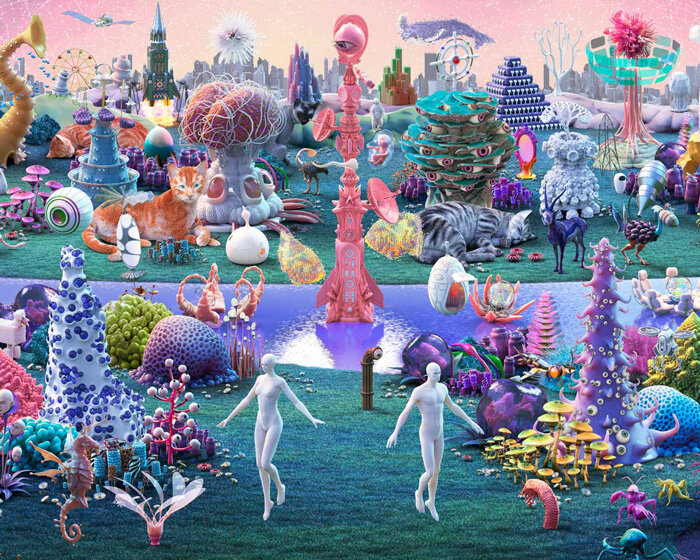 bosch's garden of earthly delights gets reinterpreted for the digital age