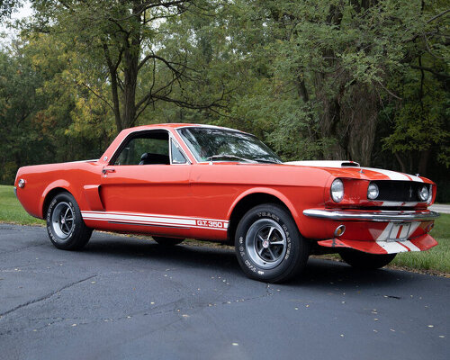 this iconic 1966 ford mustang has been converted into a pickup truck