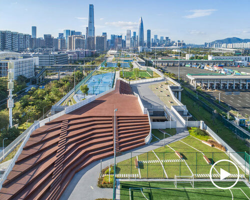 crossboundaries turns an unused rooftop in shenzhen into a 1.2km long urban park