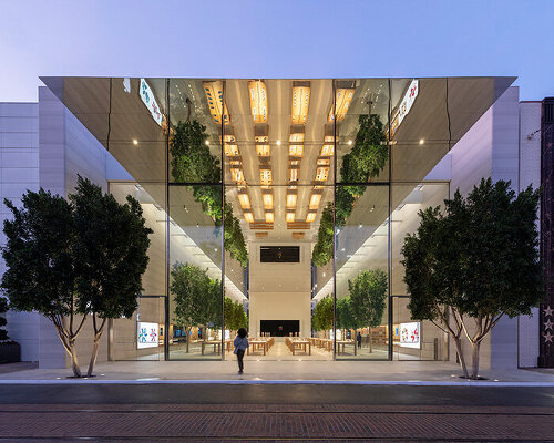 foster + partners unveils airy, light-filled apple at the grove store in los angeles