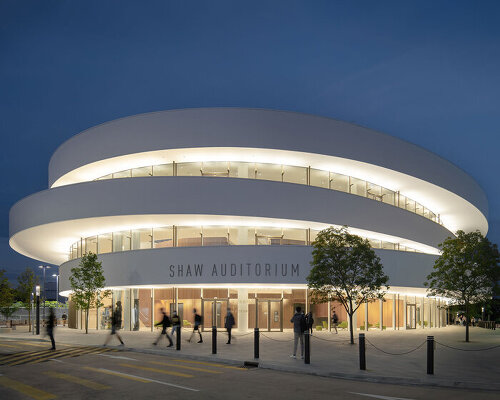 henning larsen architects' circular shaw auditorium opens its doors in hong kong