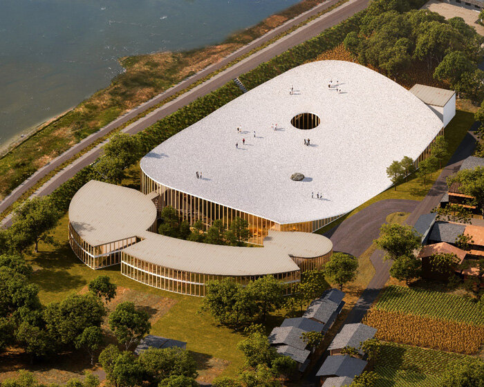 sou fujimoto shapes walkable roof for hida takayama university in japan