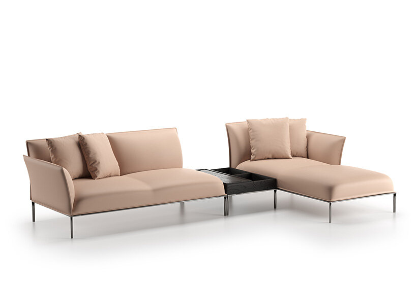 marcel wanders studio references an olive leaf in eufolia sofa for natuzzi  italia