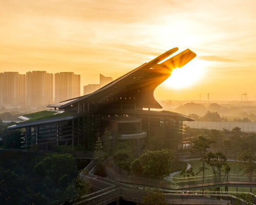 TK studio creates a forest-like landscape for foster + partners' bangkok neighborhood