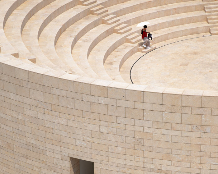 trace architecture office's aranya amphitheater overlooks coastline of china