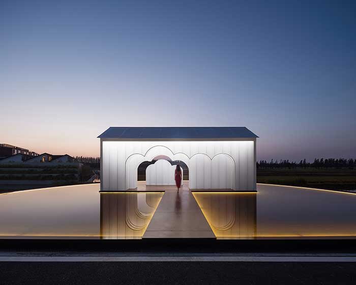 wutopia lab forms dreamy pavilion as a sacred space for everyday people with shared memories