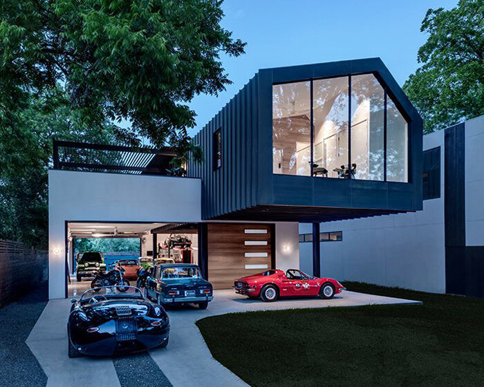 matt fajkus architecture customizes texan residence for former race car drivers