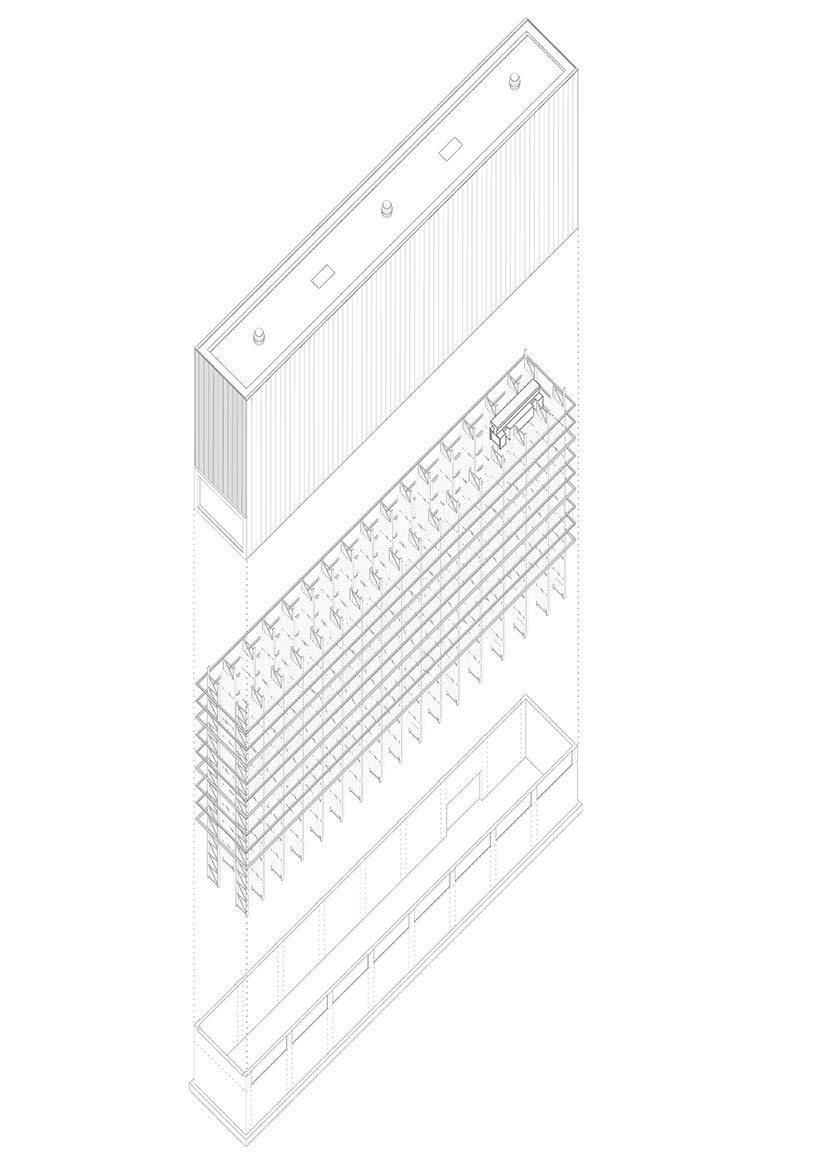 this automated warehouse oscillates between opacity and transparency