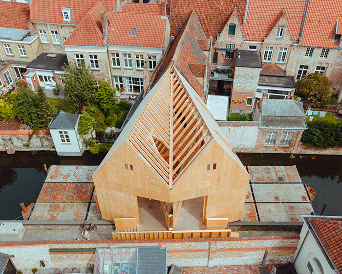 PARA project forms an uncanny diptych pavilion exploring urban trauma in belgium