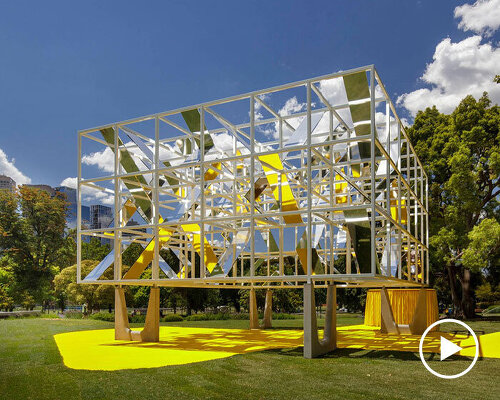 MAP studio's kaleidoscopic MPavilion 2021 opens in melbourne