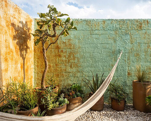 marc pascal brings a desert-like vibe to rooftop terrace in mexico