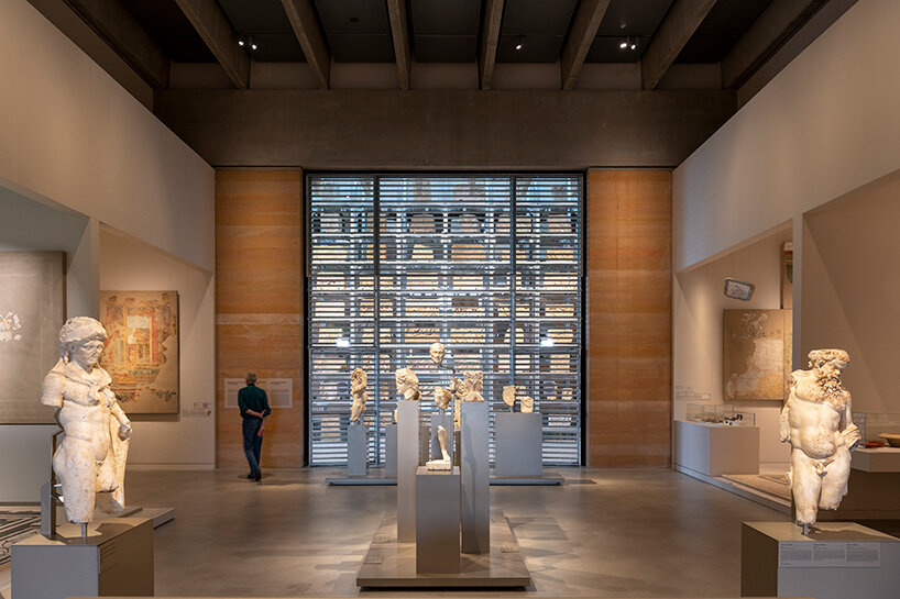 foster + partners opens narbo via, archeological museum of layered stone