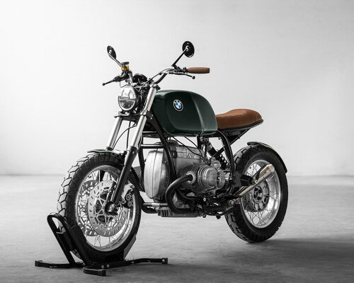 panache customs restores a 1992 BMW R100 inspired by bavarian landscape