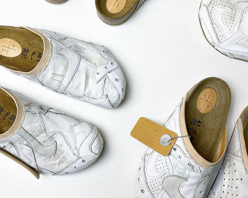 peterson stoop gives a second life to old, discarded sneakers