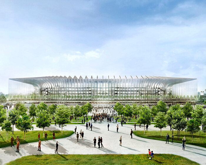 populous' carbon neutral cathedral stadium to replace milan's san siro