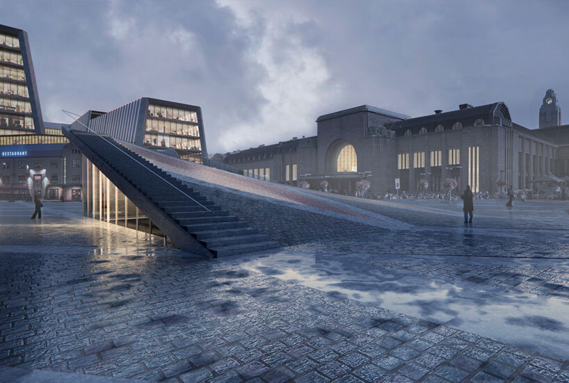 snøhetta unveils winning design of klyyga urban square in helsinki