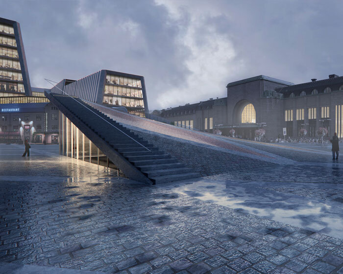 snøhetta unveils winning design of klyyga urban square in helsinki