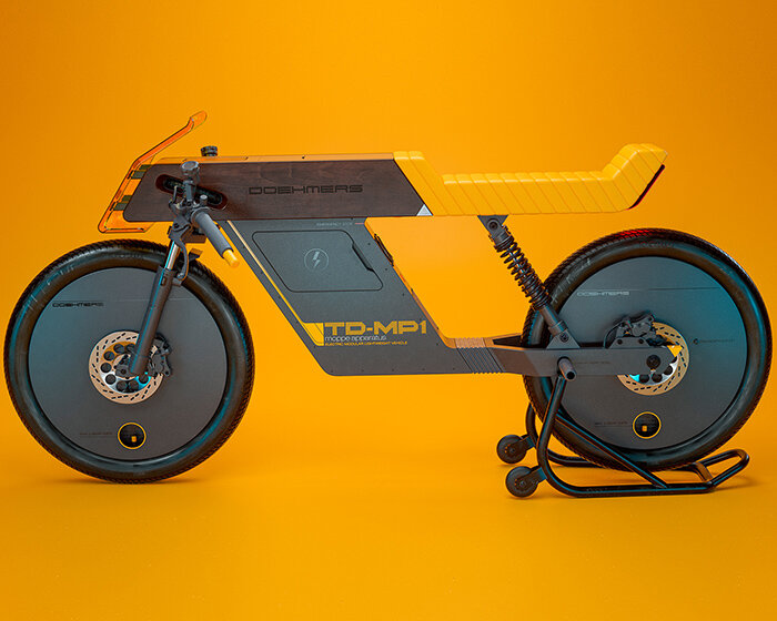 torkel dohmers creates rideable art with moppe apparatus TD-MP1 electric moped