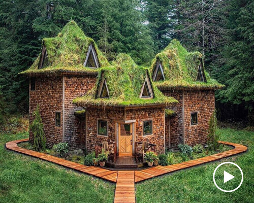 this 'castle cabin' pays homage to the fairytale woods of the pacific northwest