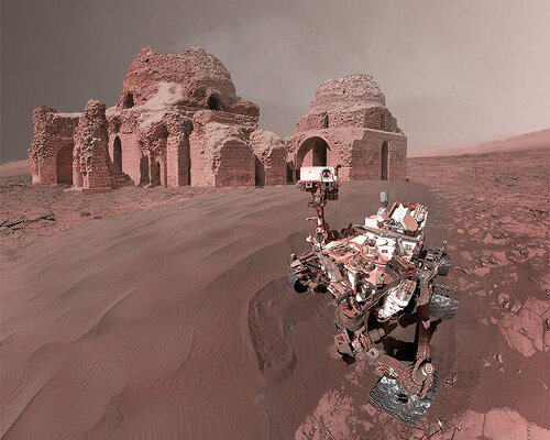 'extraterrestrial' by mohammad hassan namdari imagines ancient iranian heritage on mars