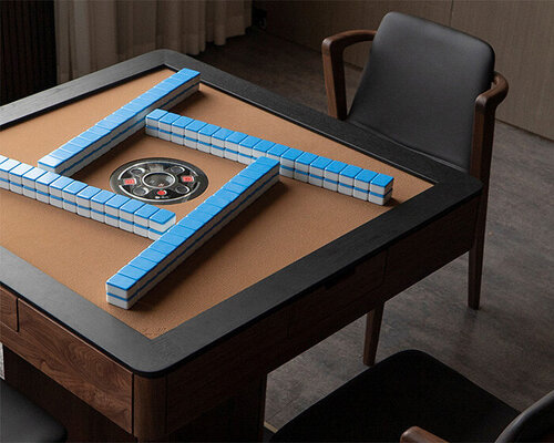 ziihome's latest furniture piece reinterprets traditional chinese mahjong game