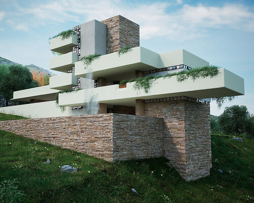 three unbuilt frank lloyd wright houses are brought to life as digital reconstructions