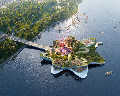 heatherwick studio's latest pier 'the leaf' will be a playful, undulating park in seoul