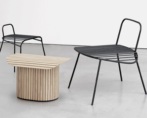 studio HHID introduces furniture set inspired by vegetal graphics