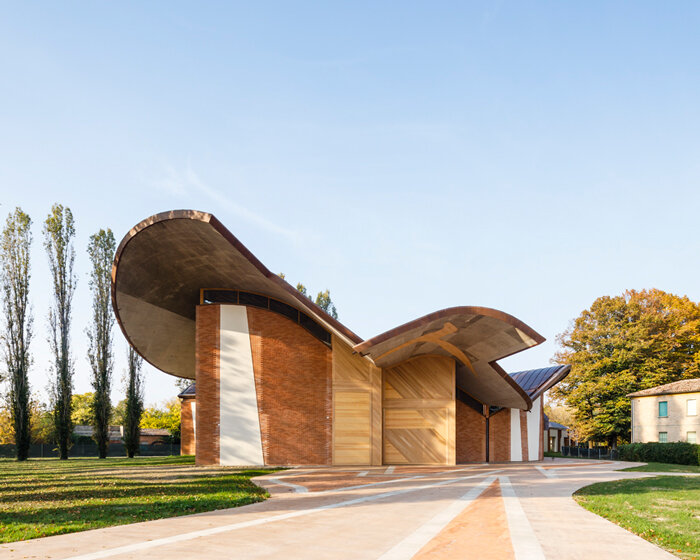 benedetta tagliabue's san giacomo church takes its form from a hot air balloon