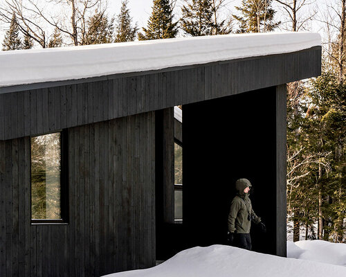 nicholas francoeur completes sleek country home with work studios in quebec