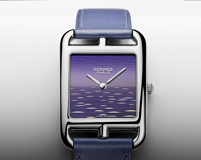 hermès paints in twilight colors with the cape cod crépuscule watch