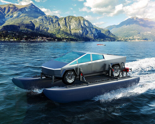 transforming tesla’s cybertruck into an amphibious, high-performance watercraft