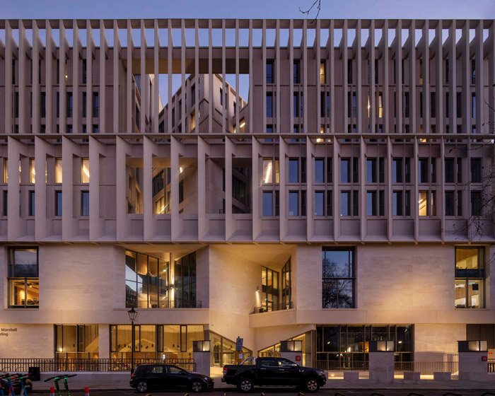 grafton architects completes its LSE marshall building as a celebration of sculptural concrete