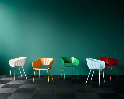 meet marée, a sea inspired chair collection made of 100% recycled plastic