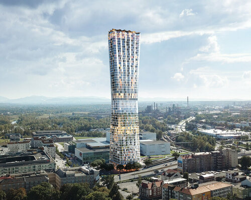 CHYBIK + KRISTOF unveils ostrava tower, tallest skyscraper in the czech republic