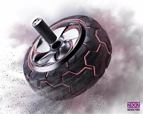 designers in korea developed this tire to lessen air pollution and microplastics while driving