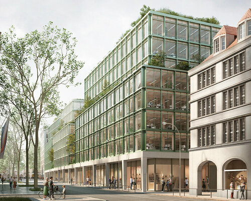 david chipperfield architects' winning proposal for mixed-use complex in munich