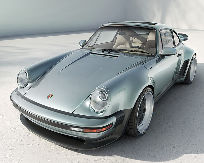 the porsche 911 turbo study by singer incorporates turbocharging