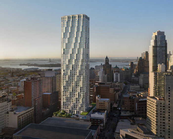 studio gang's rippling luxury tower '11 hoyt' nears completion in brooklyn, interiors unveiled