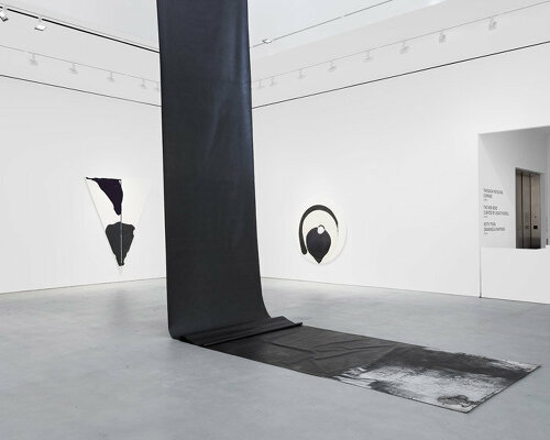 takesada matsutani exhibits his 'gutai' material experimentations at HAUSER & WIRTH