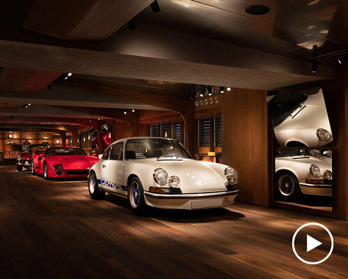 'the library' houses a luxurious showroom for collectible cars in hong kong