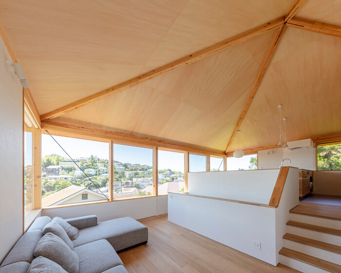 wood-clad ceiling tops y.murakami architects' family house in japan