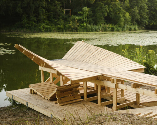 architecture students design and build wooden bird observatory in poznań, poland