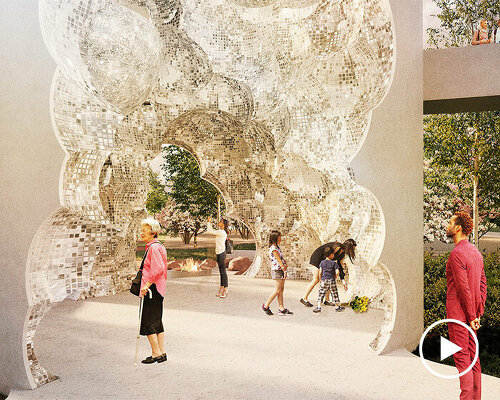 canada's LGBTQ2+ national monument features glowing disco ball interior