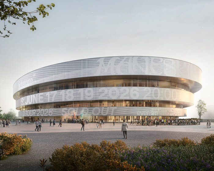 david chipperfield designs oval shaped stadium for milan's winter olympics