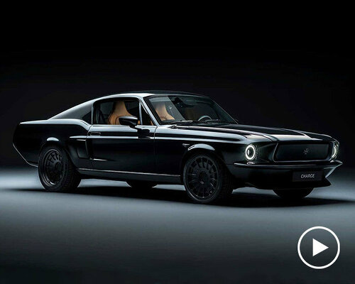 charge unveils an all-electric version of the classic 1960's ford mustang