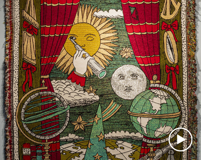 the sun stars in fornasetti's hand-knotted tapestries at NOMAD st moritz