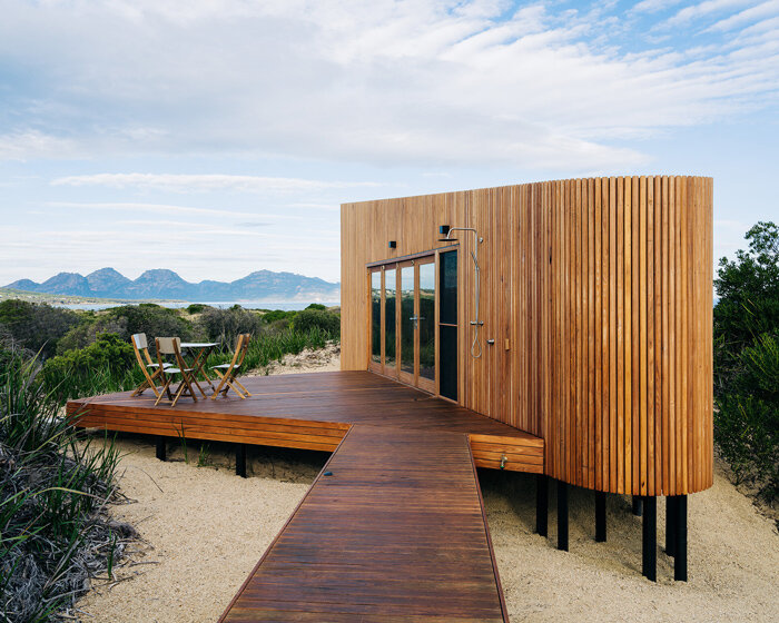 matt williams' dolphin sands studio is a viewfinder within tasmania's coastal dunes